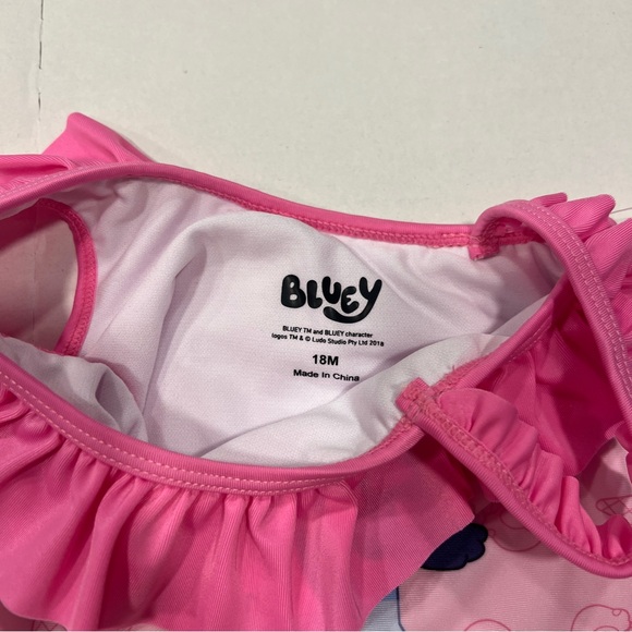 Bluey Pink Ruffle Ice Cream Swimsuit - Picture 4 of 4